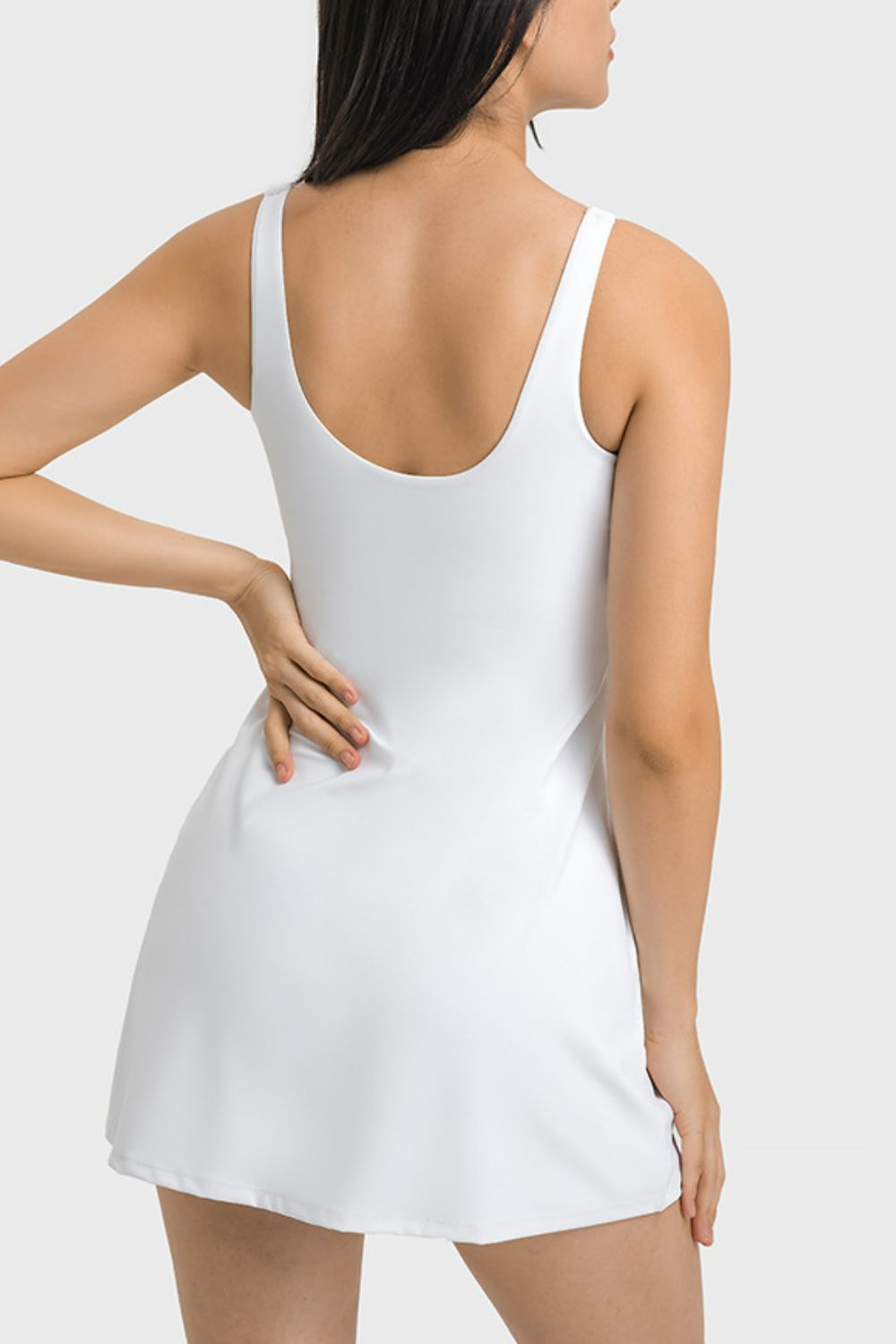 Sports Tank Dress with Built In Shorts